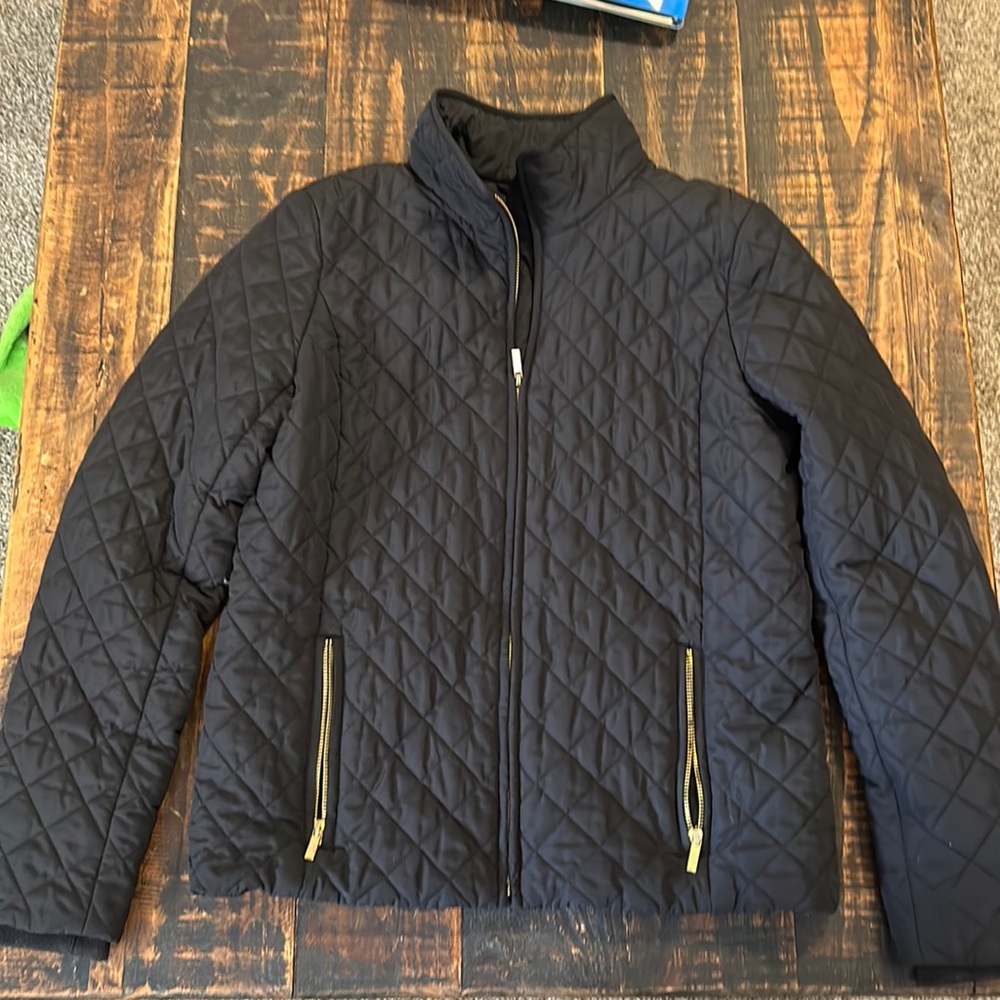 J. Crew Black quilted jacket